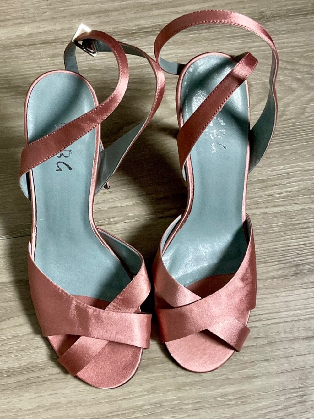 BCBG Paris Blush pink Satin heels